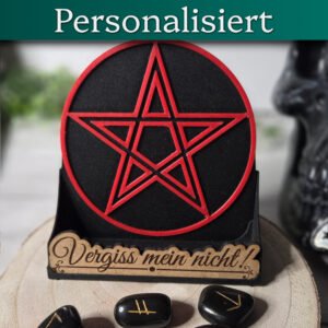 [Personalisiert] Visitenkartenhalter - Pentagram